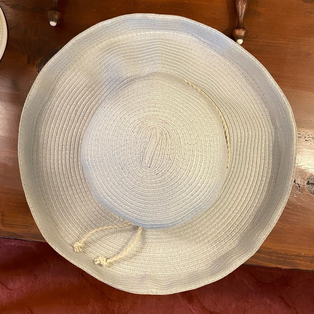 SUN 'N' SAND Sun Hat Up-Brim Adjustable UPF 50+ Pale Gray/Blue Women One Size - Picture 6 of 12